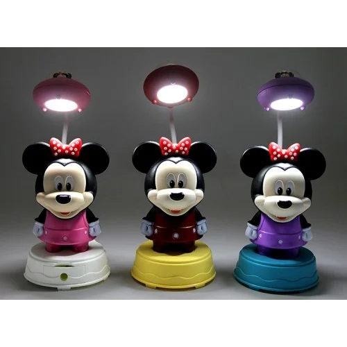 Mey İthalat® Mickey Mouse Masa Üstü Lamba USB Şarjlı Model 1