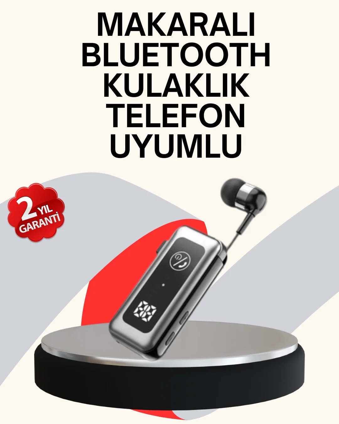 Mey İthalat® MikroSD Kartlı, Titreşimli Uyarılı Bluetooth 5.2 Kul