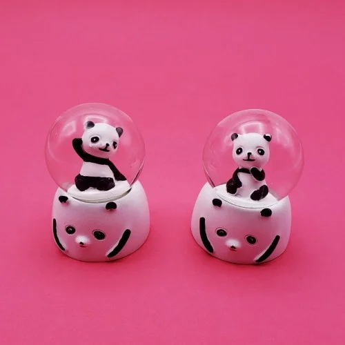 Mey İthalat® Mini Işıklı Panda Kar Küresi