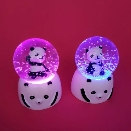 Mey İthalat® Mini Işıklı Panda Kar Küresi