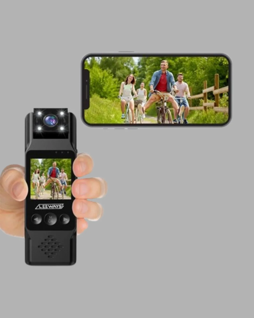Mey İthalat® Mini Kamera 1080P Full HD Döner Lens Taşınabilir