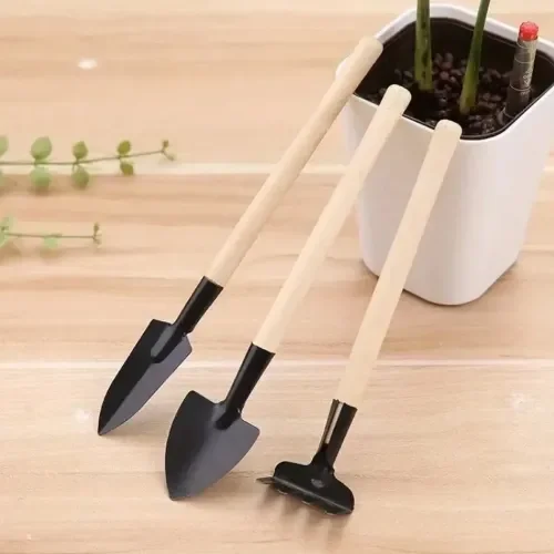 Mey İthalat® Mini Kazma, Kürek ve Tırmık Seti