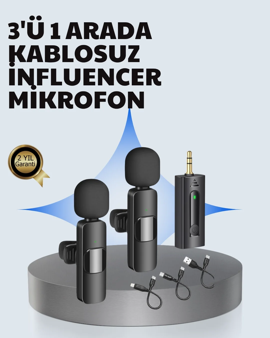 Mey İthalat® Mobil Uyumlu Mikrofon - Dış Mekân İçin İdeal