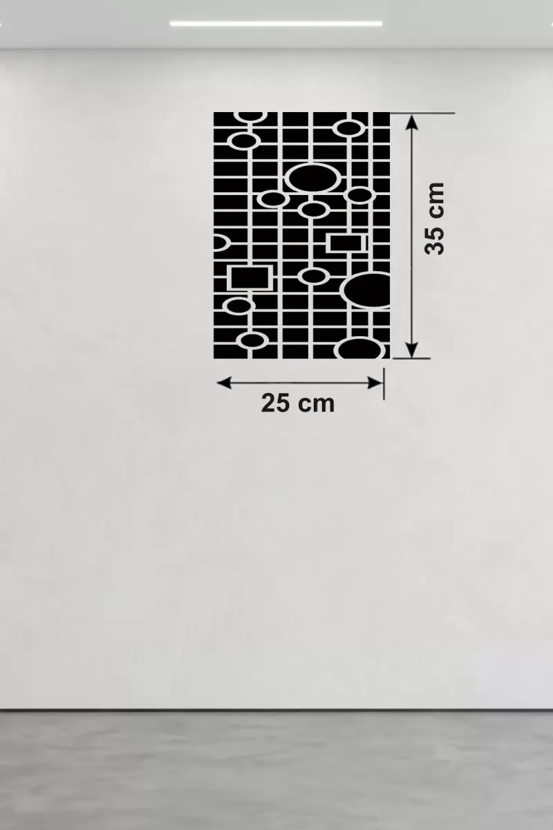 Mey İthalat® Modern Geometrik Desenli Ahşap Duvar Tablosu - 25x35 Mey İthalat® Modern Geometrik Desenli Ahşap Duvar Tablosu - 25x35