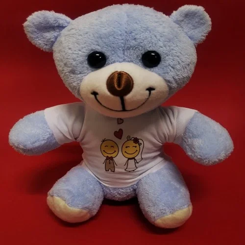 Mey İthalat® Mutlu Çift Tişörtlü Peluş Ayı