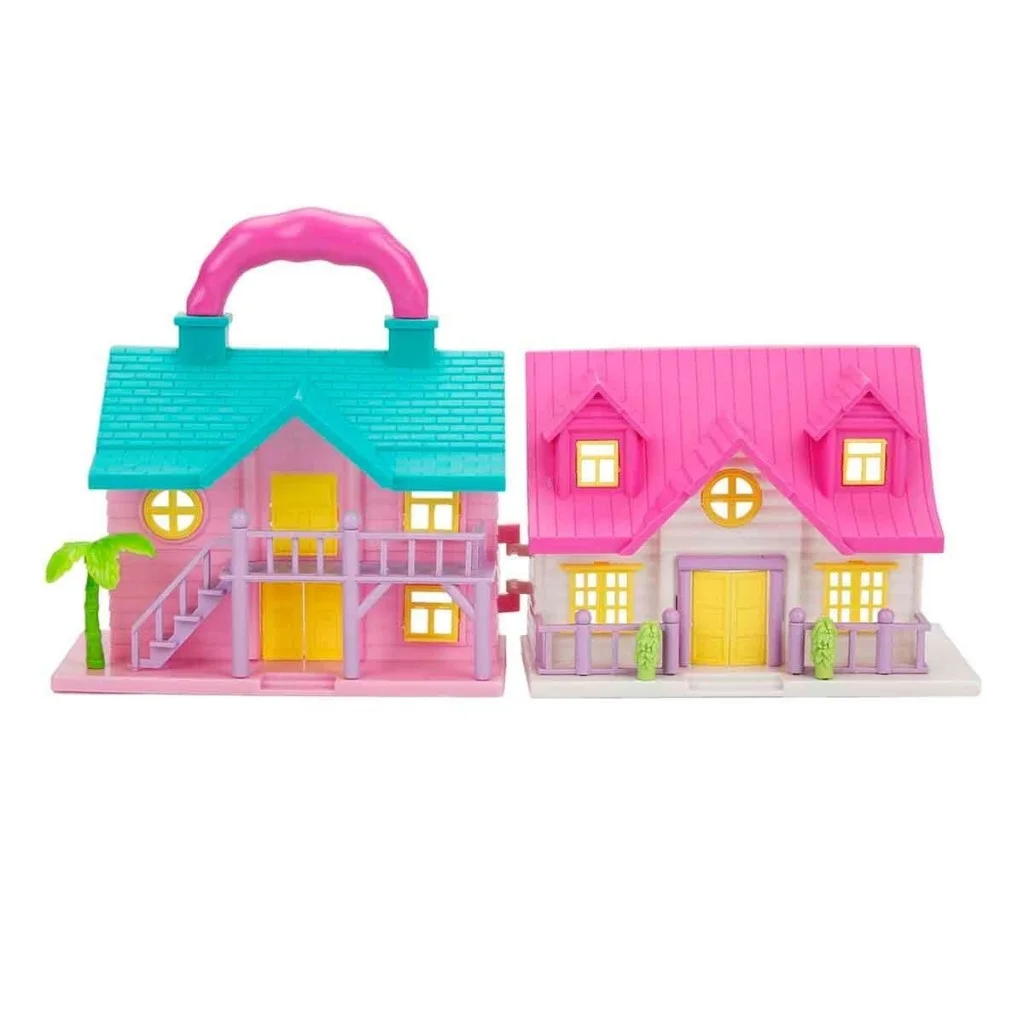 Mey İthalat®  My Happy Family 2 Katlı Büyük Ev Oyun Seti Villa