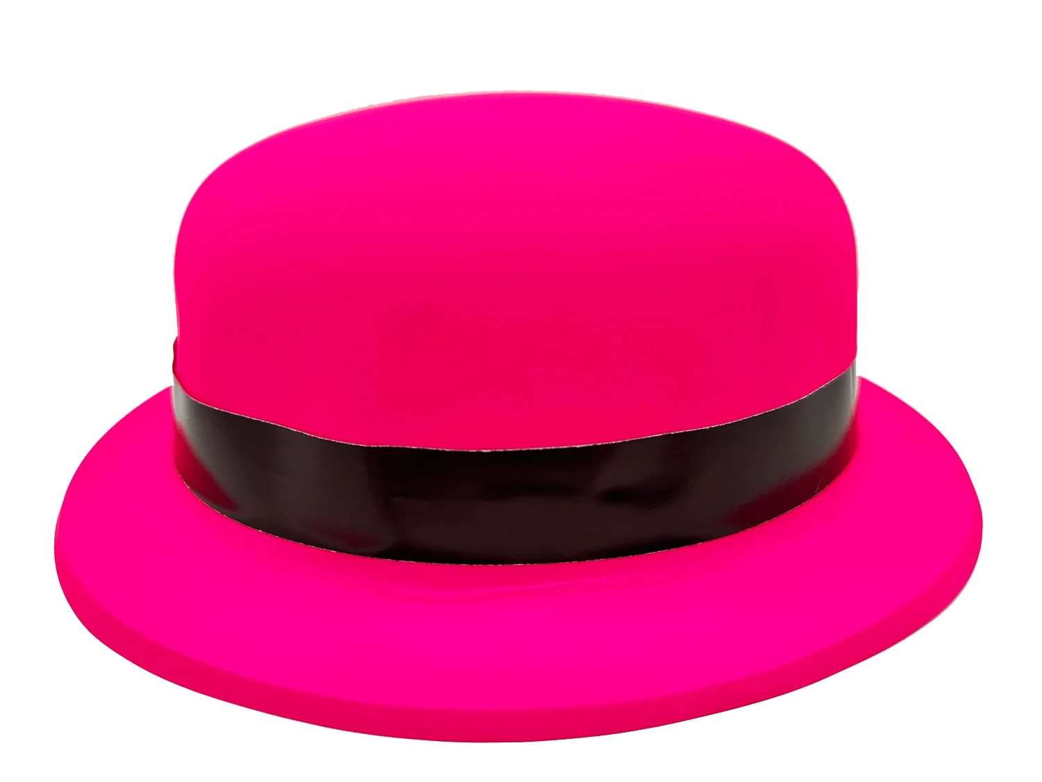 Mey İthalat® Neon Partisi Pembe Renk Melon Plastik Parti Şapkası