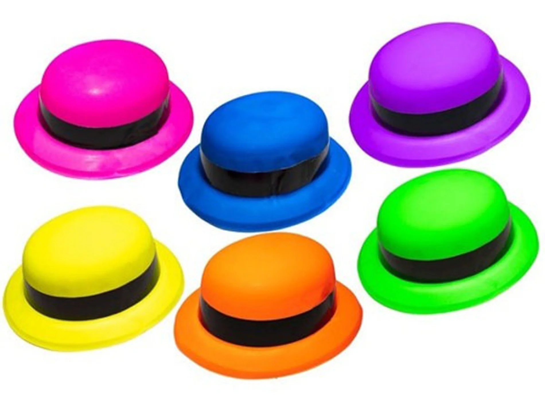Mey İthalat® Neon Partisi Turuncu Renk Melon Plastik Parti Şapkas
