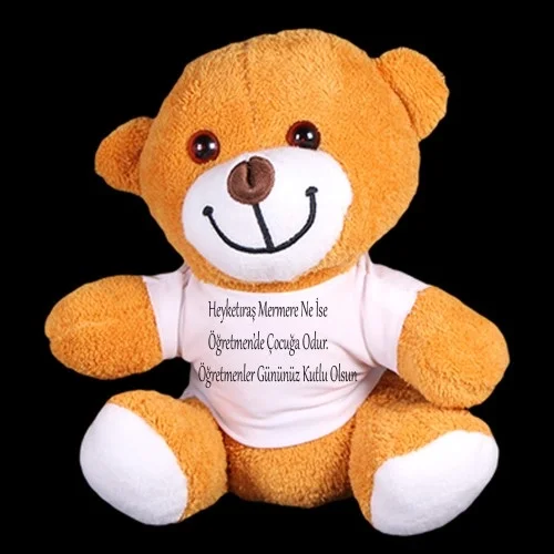 Mey İthalat® Öğretmenler Günü Hediyesi Peluş Ayıcık