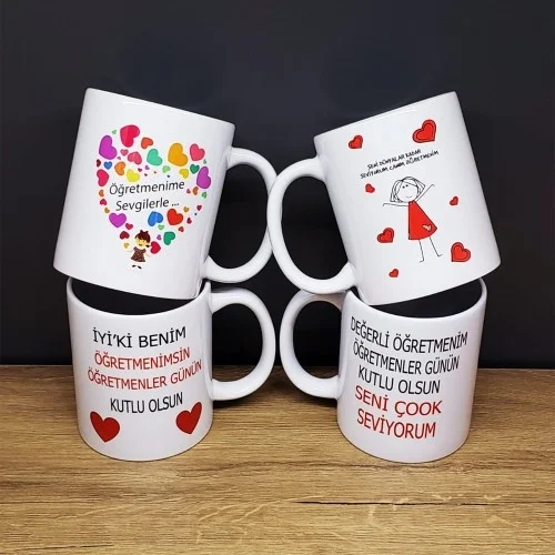 Mey İthalat® Öğretmenler Gününe Özel Baskılı Kupa Bardak