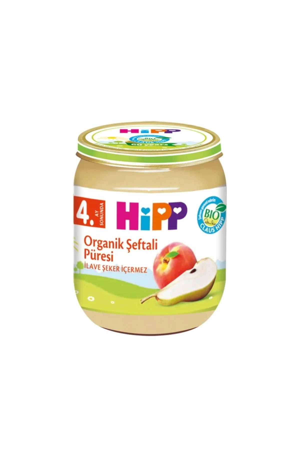 Mey İthalat® Organik Armut Şeftali Püresi 125 Gr