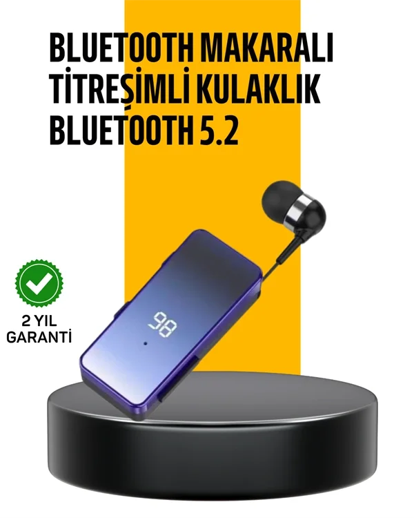 Mey İthalat® Otomatik Geri Sarma Mekanizmalı Kulaklık – Pratik Ku