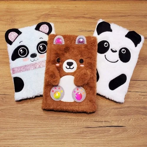 Mey İthalat® Panda Tasarımlı Peluş Defter