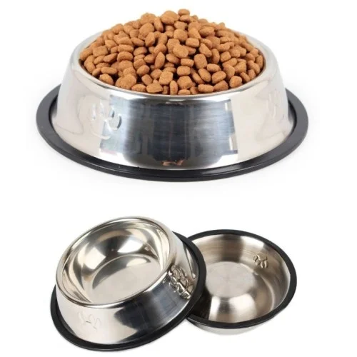 Mey İthalat® Paslanmaz Çelik Metal Mama Kabı 22 cm.