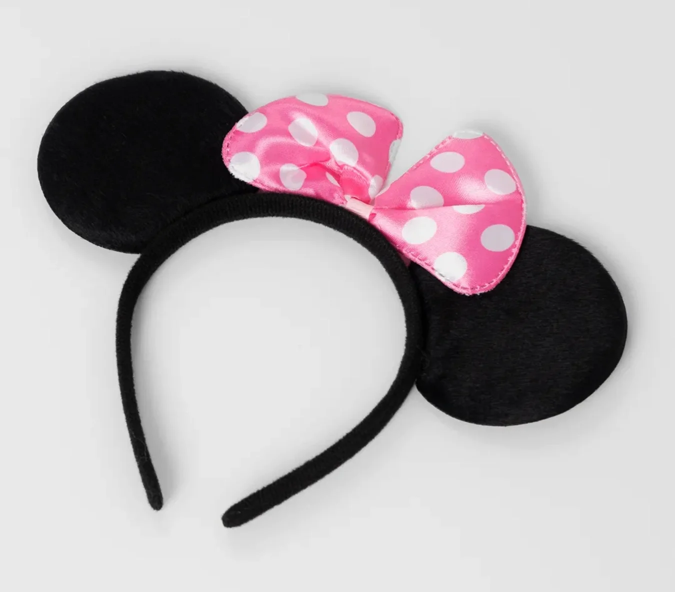 Mey İthalat® Pembe Fiyonklu Minnie Mouse Tacı Mini Kulak