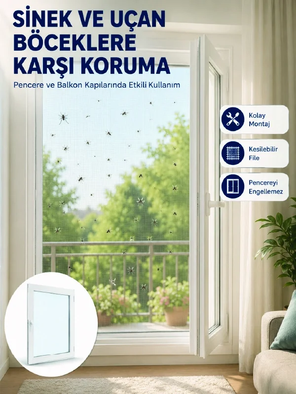 Mey İthalat® Pencere ve Balkon İçin Tek Kanatlı Kolay Takılan Sin Fiyatı, Yorumları ve Özellikleri