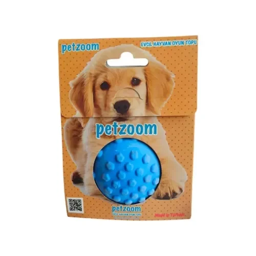 Mey İthalat®  PetZoom Mavi Dikenli Köpek Oyun Topu
