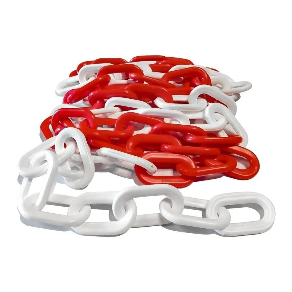 Mey İthalat® Plastik Zincir Kırmızı Beyaz ( 5 Metre) Mey İthalat® Plastik Zincir Kırmızı Beyaz ( 5 Metre)