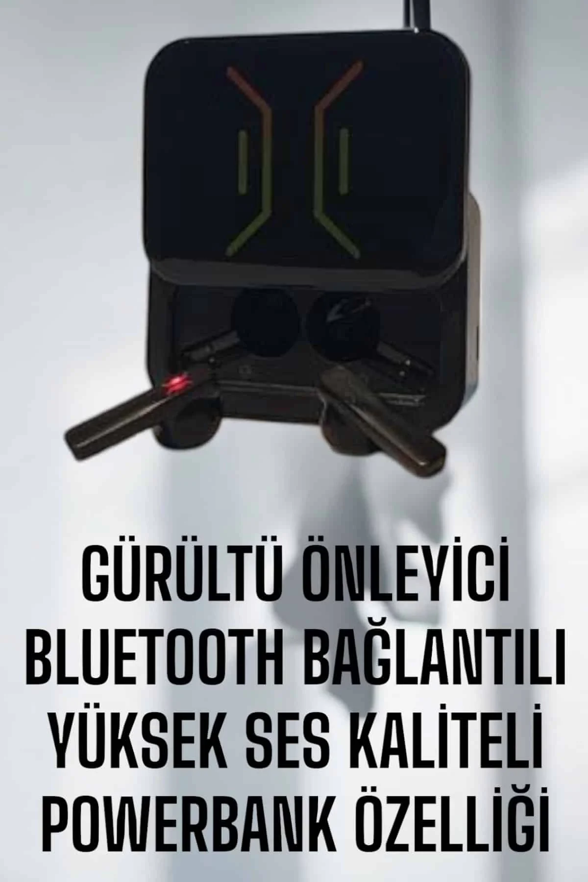 Mey İthalat® Powerbankli Bluetooth Kulaklık Yüksek Ses Kaliteli K