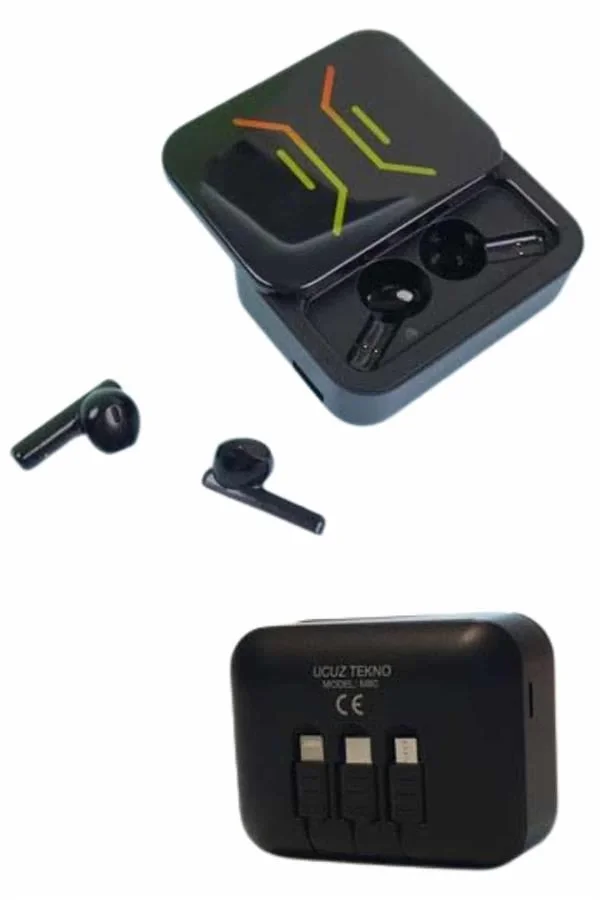 Mey İthalat® Powerbank Bluetooth Kulaklık  Kulaklığı Yüksek Ses K