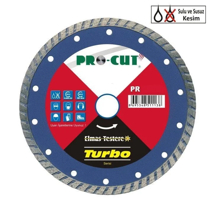Mey İthalat® Procut AB 180 mm Turbo Kanallı Elmas Testere Mey İthalat® Procut AB 180 mm Turbo Kanallı Elmas Testere