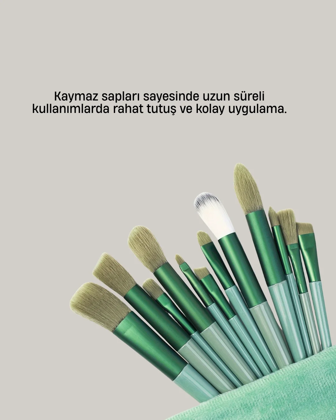 Mey İthalat® Profesyonel Makyaj Fırça Seti Yumuşak Kıllı Taşınabi