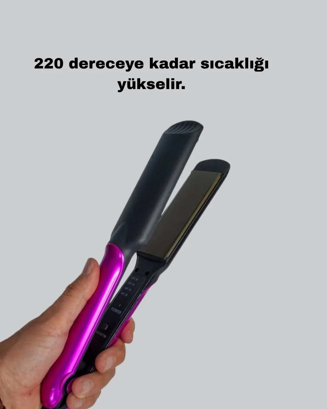 Mey İthalat® Profesyonel İyon Teknolojili Saç Düzleştirici – 220°