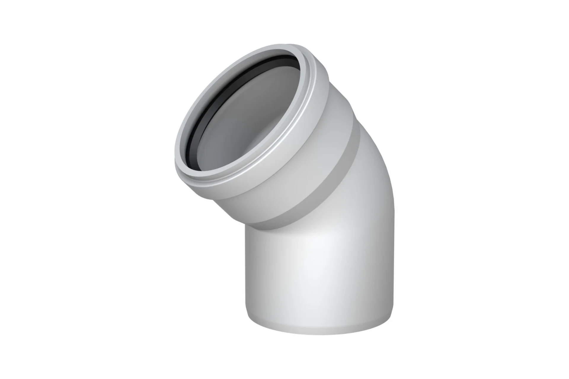 Mey İthalat® Pvc Atık Su Borusu 45 derece 50 mm 10 Adet