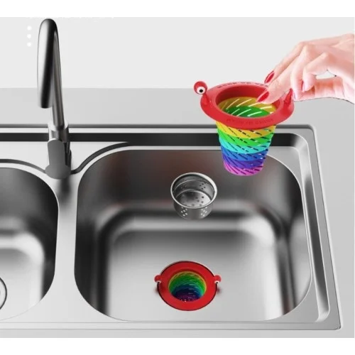 Mey İthalat® Renkli 6 Kademeli Lavabo Süzgeci