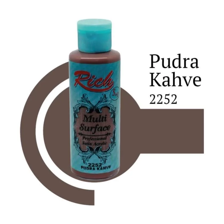 Mey İthalat® Rich Multi Surface 2252 Pudra Kahve Akrilik Boya 120 Mey İthalat® Rich Multi Surface 2252 Pudra Kahve Akrilik Boya 120