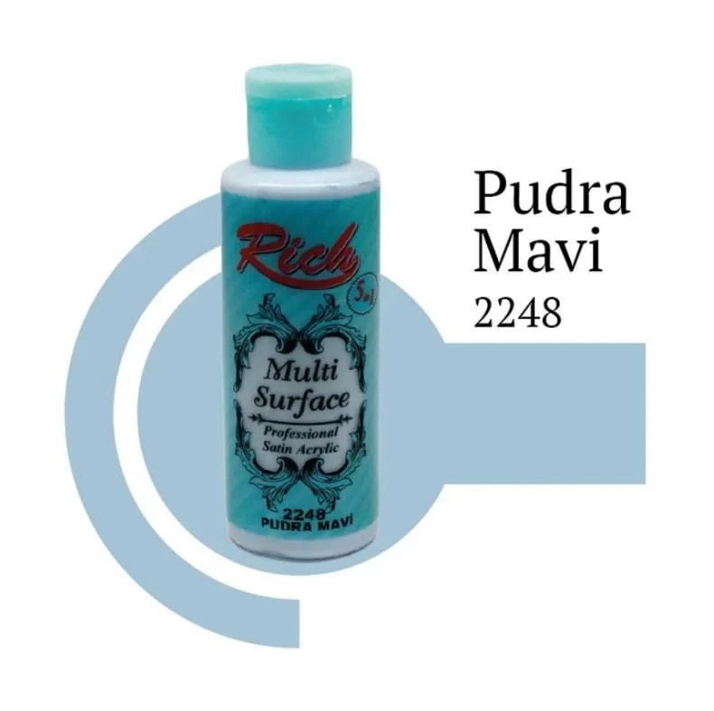 Mey İthalat® Rich Multi Surface 2248 Pudra Mavi Akrilik Boya 120 