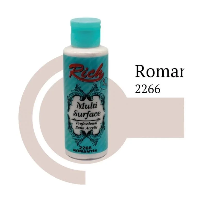 Mey İthalat® Rich Multi Surface 2266 Romantik Akrilik Boya 130 cc