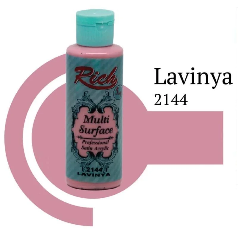 Mey İthalat® Rich Multi Surface 2144 Lavinya Akrilik Boya 120 cc