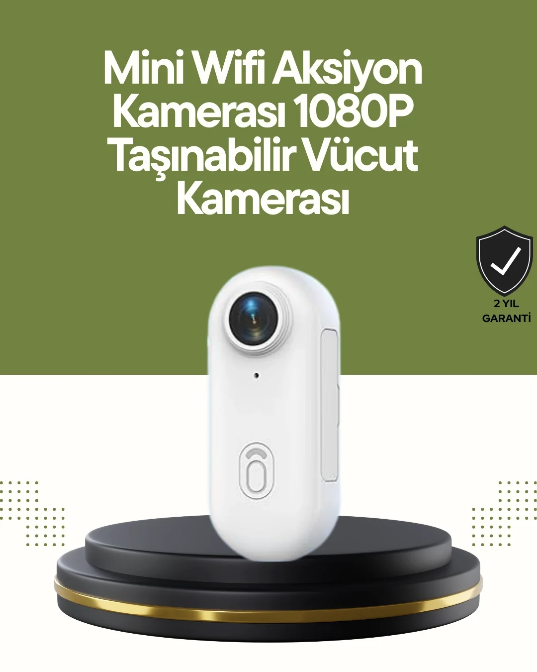 Mey İthalat® Şarj Edilebilir Uzun Ömürlü Mini Spor Kamera Full HD