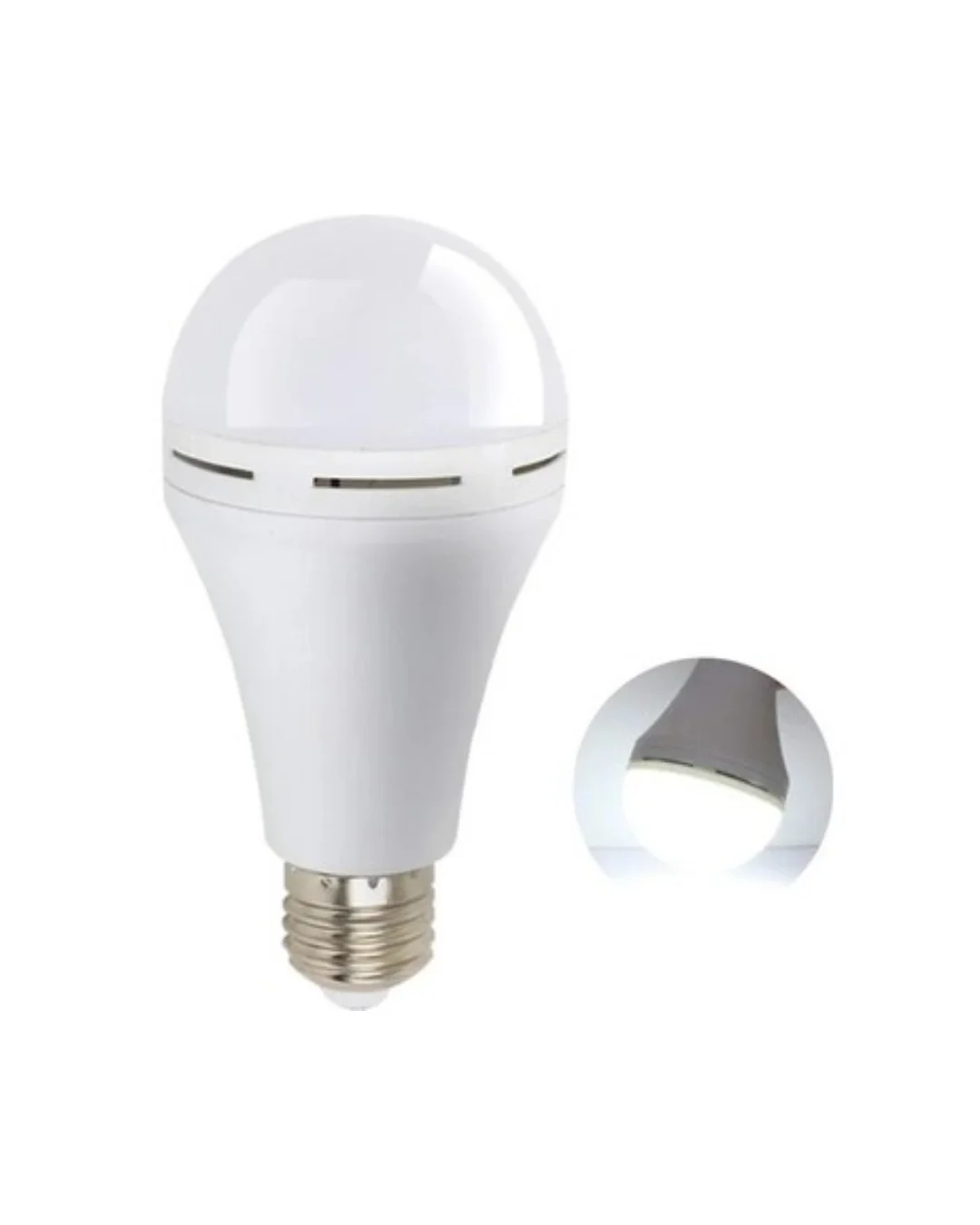 Mey İthalat® Şarj Edilebilir LED Ampul  Soğuk Beyaz Uzun Ömürlü T