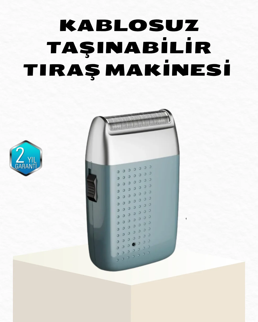 Mey İthalat® Şarjlı Kuru Kullanım Tıraş Makinesi – Kablosuz, Taşı