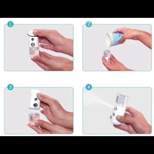 Mey İthalat® Şarjlı Mini Yüz Nemlendirici Dezenfektan Cihazı Mist