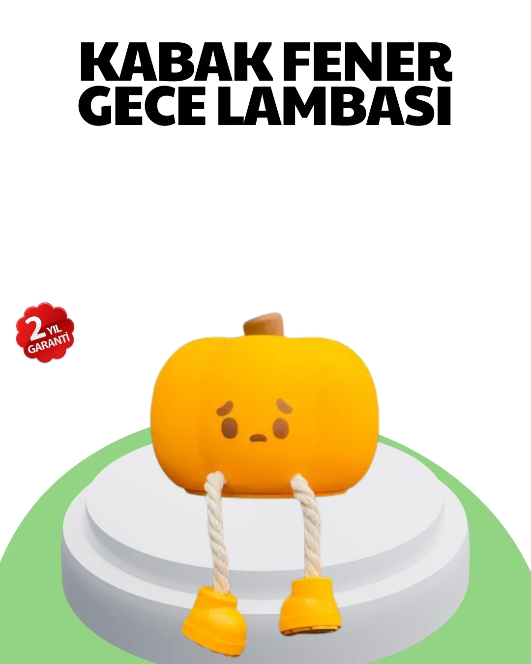 Mey İthalat® Şarjlı Pumpkin LED Masa Lambası Zamanlayıcılı Dokunm