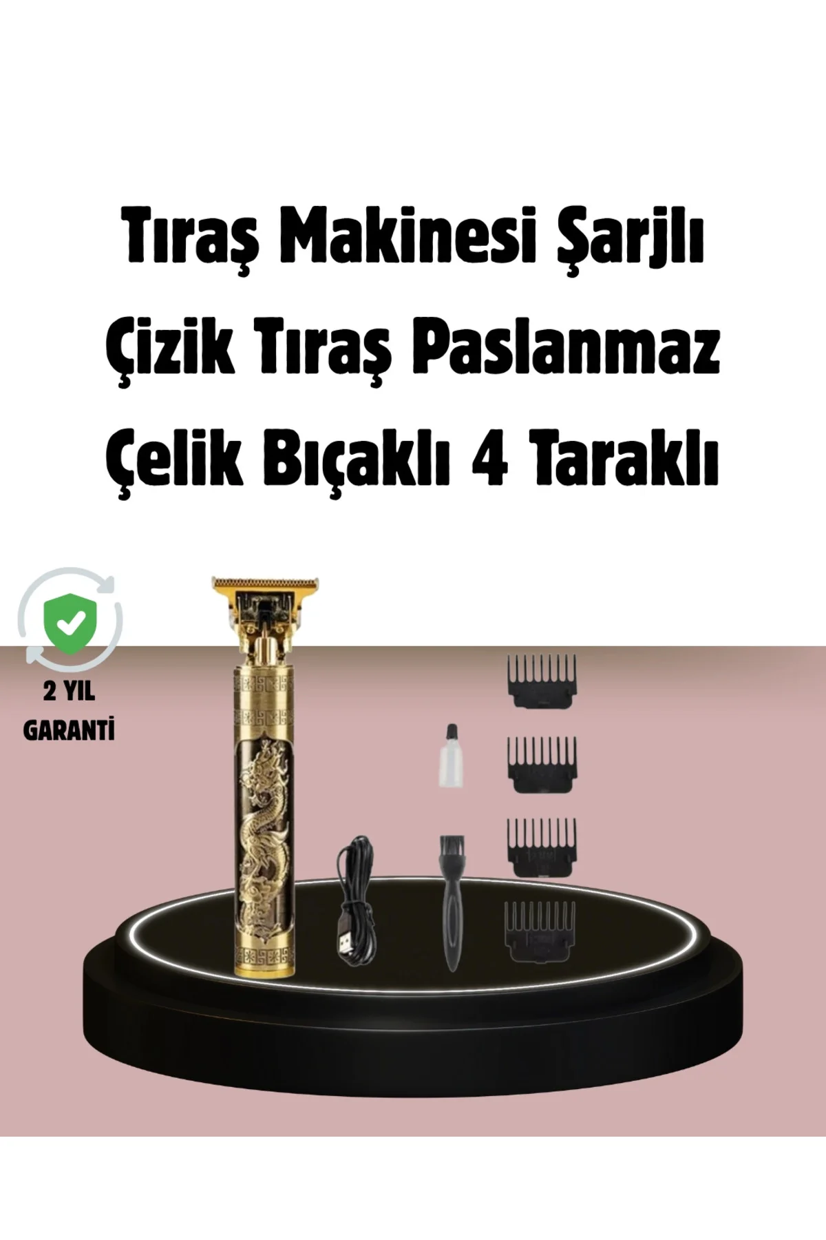 Mey İthalat® Şarjlı Titanyum Bıçaklı Saç Kesme Makinesi