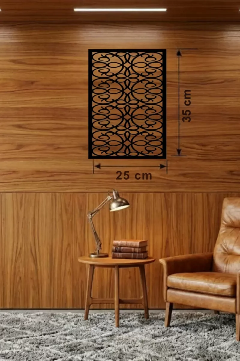 Mey İthalat® Sarmaşık ve Yaprak Motifli Ahşap Duvar Tablosu - 25x Mey İthalat® Sarmaşık ve Yaprak Motifli Ahşap Duvar Tablosu - 25x