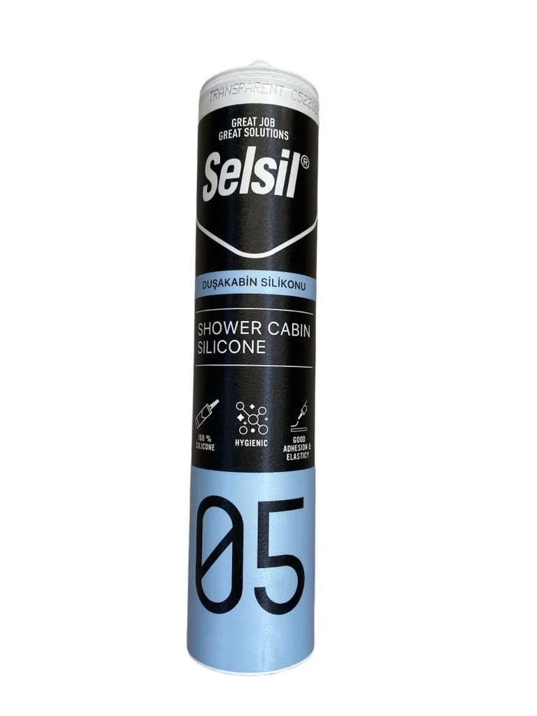 Mey İthalat® Selsil 05 Mutfak Duşakabin Silikonu Şeffaf 280 ml