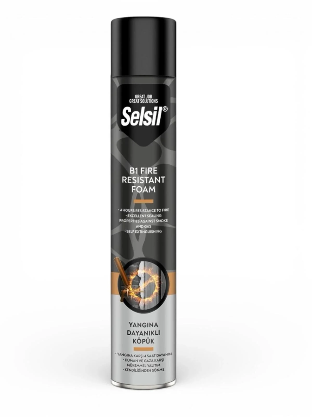 Mey İthalat® Selsil B1 Yangına Dayanıklı Köpük 750 ml