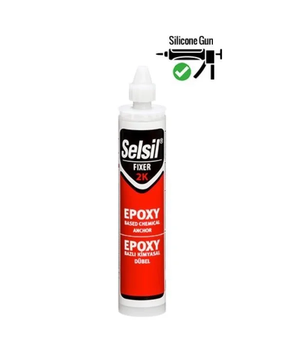 Mey İthalat® Selsil Epoksi Bazlı Kimyasal Dübel 300 ml Mey İthalat® Selsil Epoksi Bazlı Kimyasal Dübel 300 ml