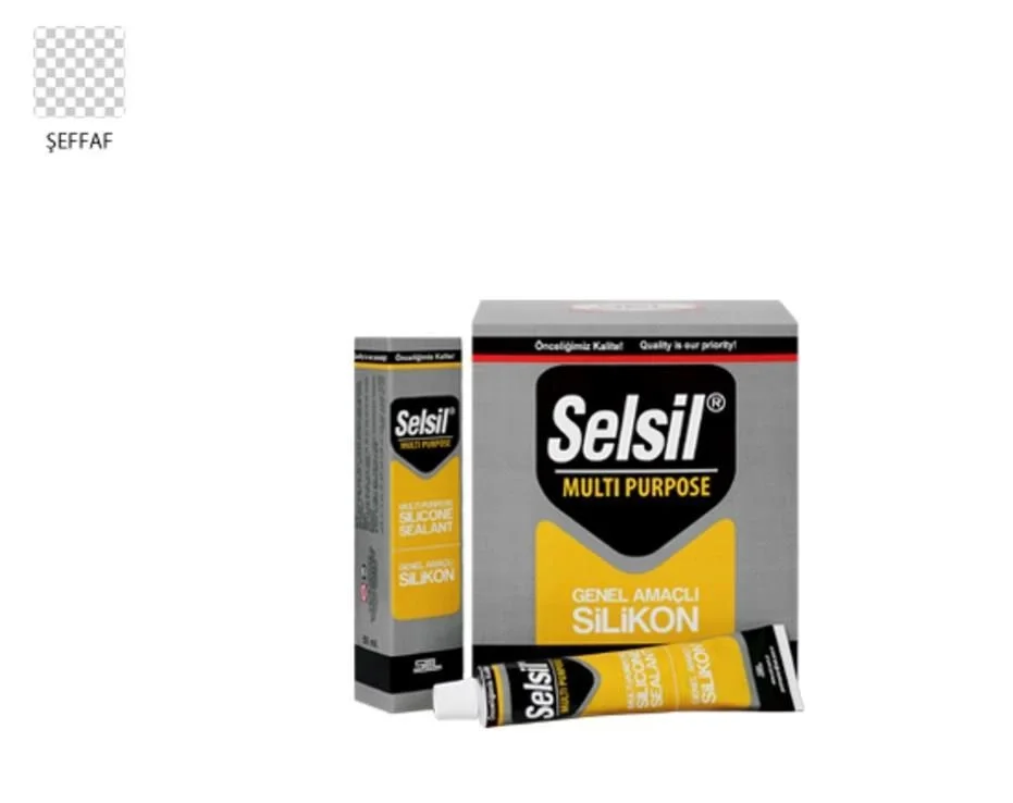 Mey İthalat® Selsil Genel Amaçlı Tüp Silikon 50 ml Şeffaf Mey İthalat® Selsil Genel Amaçlı Tüp Silikon 50 ml Şeffaf