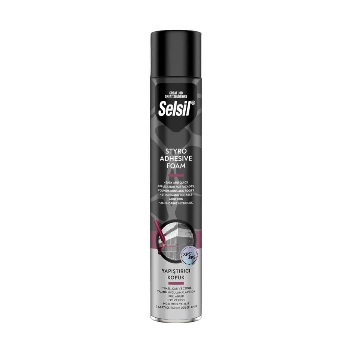 Mey İthalat® Selsil Mantolama Yapıştırıcı Köpük 850 gr Mey İthalat® Selsil Mantolama Yapıştırıcı Köpük 850 gr