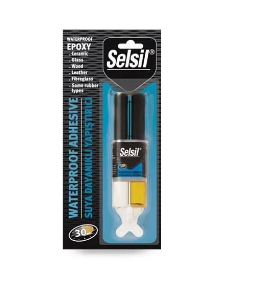 Mey İthalat® Selsil Suya Dayanıklı Epoksi Şeffaf Yapıştırıcı 28 g Mey İthalat® Selsil Suya Dayanıklı Epoksi Şeffaf Yapıştırıcı 28 g