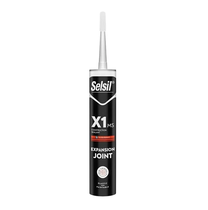 Mey İthalat® Selsil X1 MS 290 ml Polimer Mastik Beyaz Islak Zemin