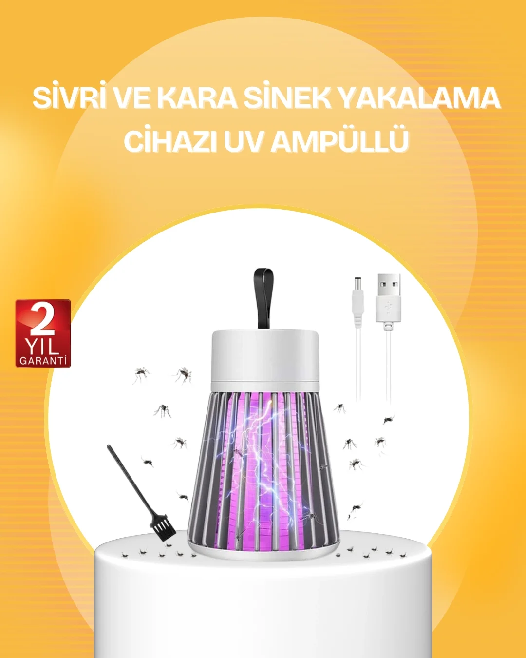 Mey İthalat® Sessiz ve Güvenli Sivrisinek Kovucu Lamba