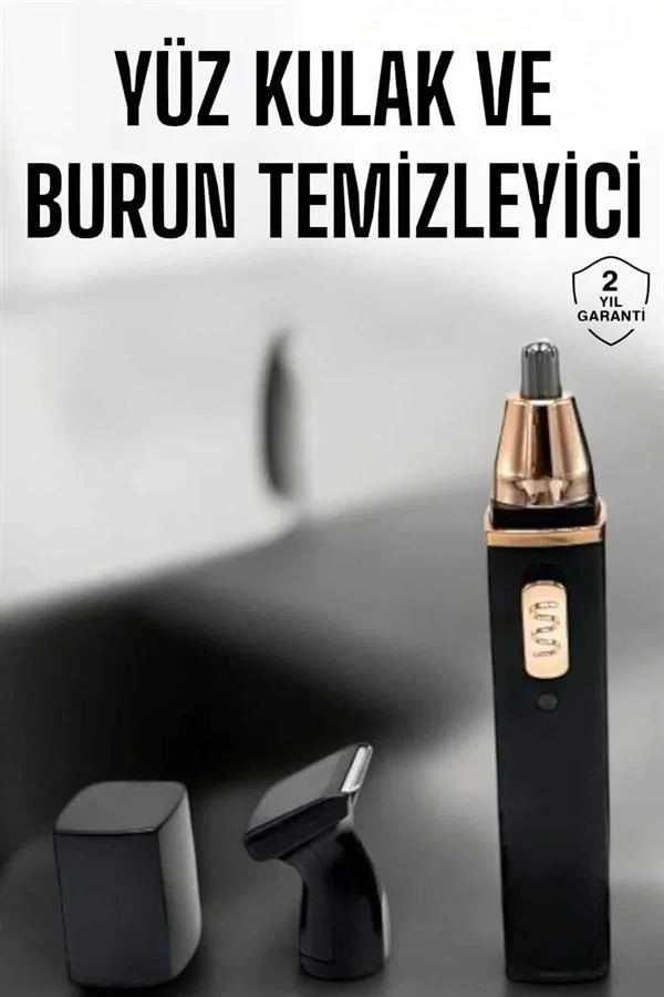 Mey İthalat® Seyahat Tipi Mini Taşınabilir Siyah Burun Kulak Yana