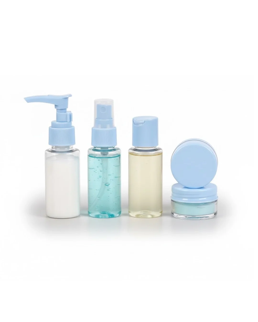 Mey İthalat® Seyahat İçin 5’li Şeffaf Dolum Şişesi Seti 30 ml